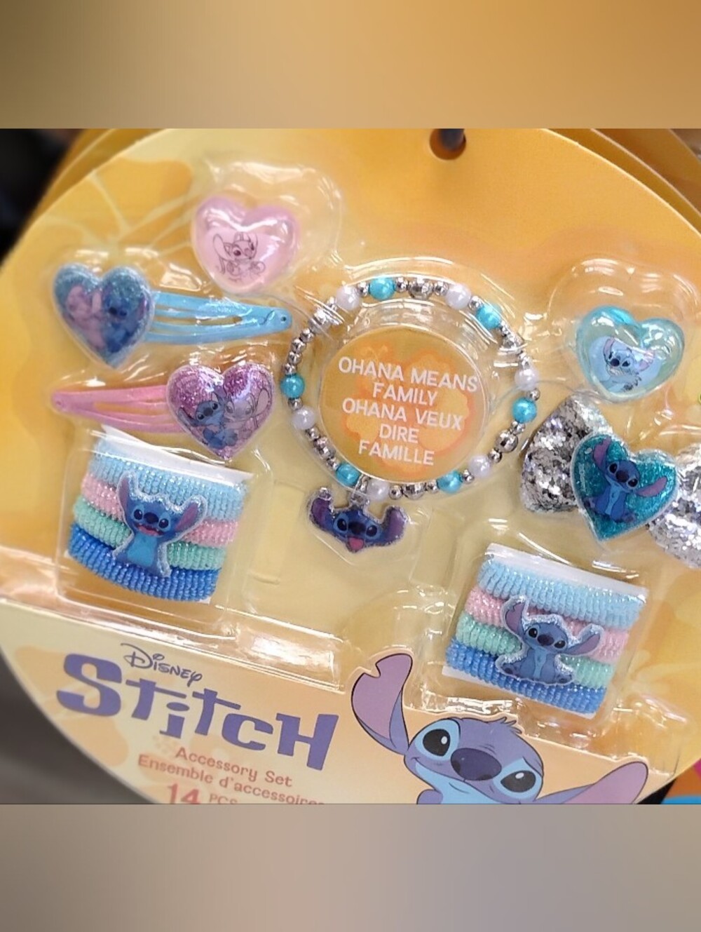 Kids' Disney Stitch Hair Accessory Set - Blue, Purple, Pink